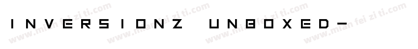 Inversionz Unboxed字体转换